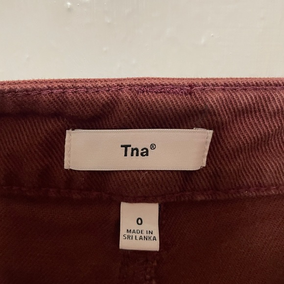 TNA carpenter burgundy pants - Picture 3 of 3
